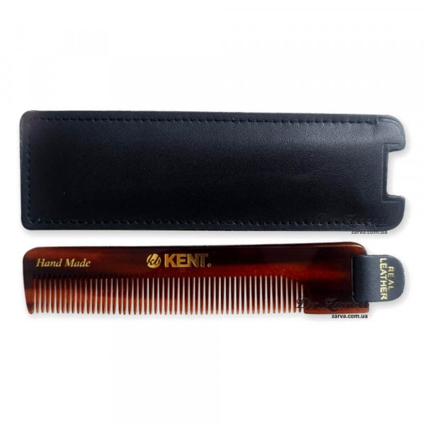 Расческа Kent NU22 в кожаном чехле