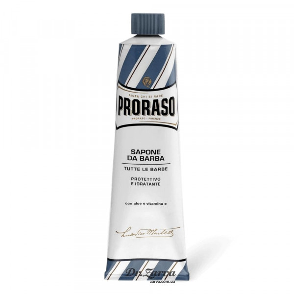 Крем для бритья PRORASO с алоэ и витамином Е Blue Line Shaving 150 мл