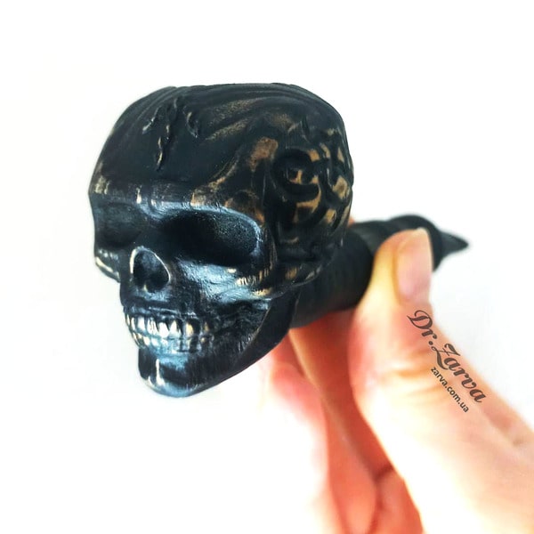 Трубка курительная из дерева ясеня Arhaika Встретимся в Валгалле