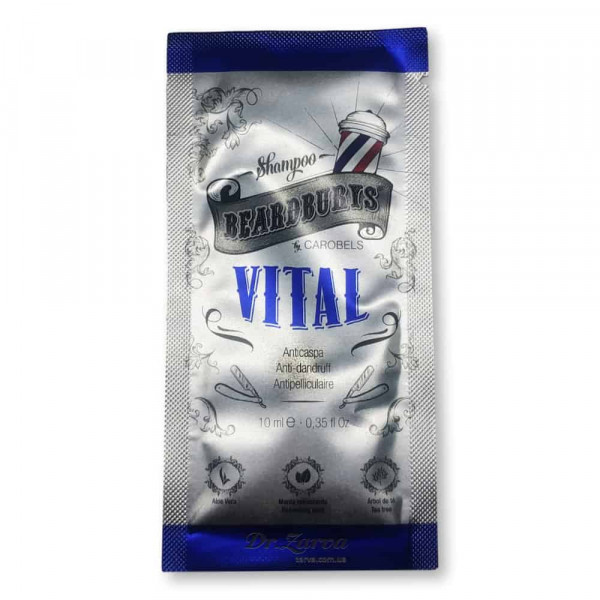 Пробник шампуня BEARDBURYS Vital против перхоти 10 мл