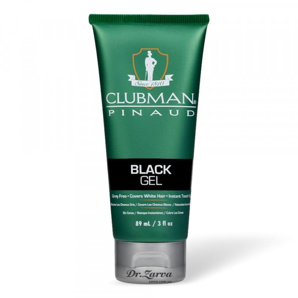 Гель-краска для волос (черная) CLUBMAN PINAUD Black Gel 89 мл