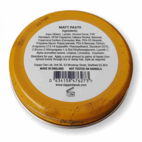 Паста для укладки волос DAPPER DAN Matt Paste 100 мл