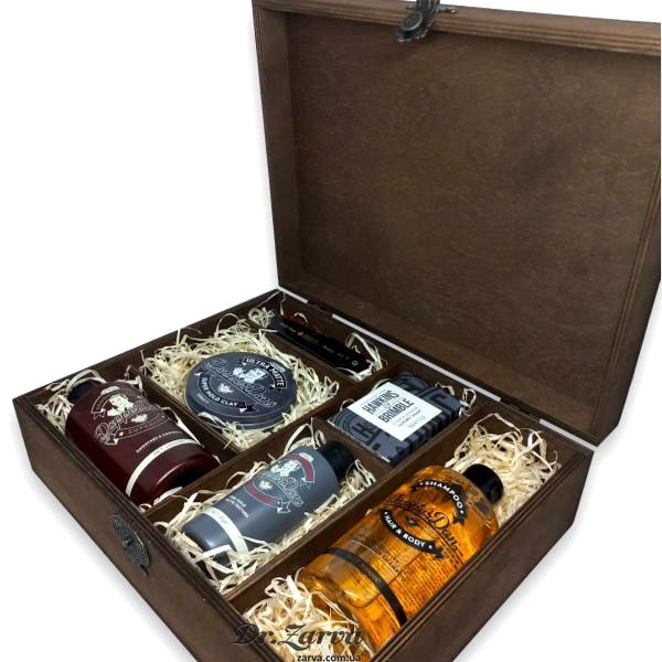 Набор для укладки волос DAPPER DAN Ultra Matte Modern Style в большой деревянной коробке