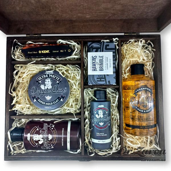 Набор для укладки волос DAPPER DAN Ultra Matte Modern Style в большой деревянной коробке