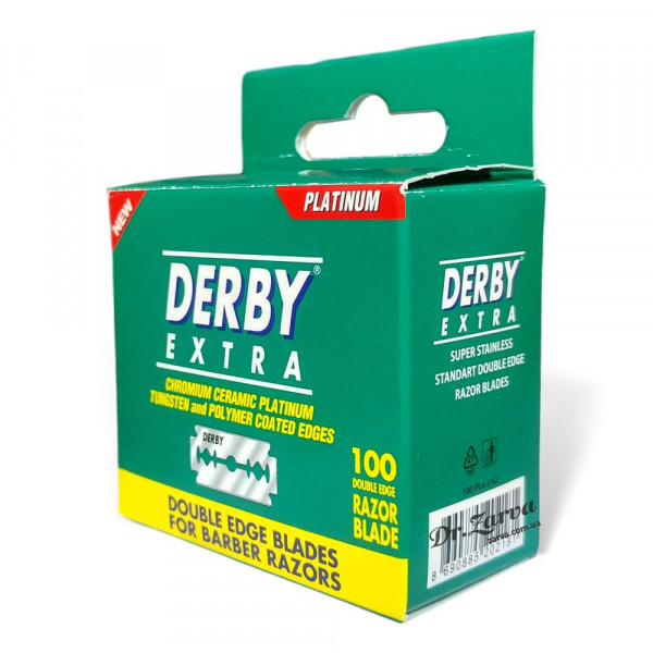 Двойные лезвия DERBY Extra Green 100 шт