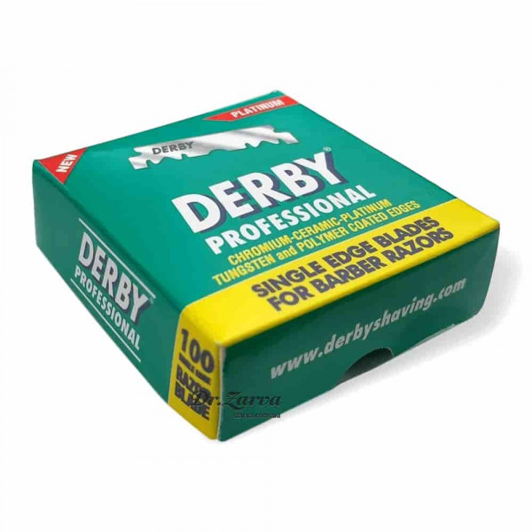 Лезвия для опасных бритв (шаветт) Derby PLATINUM PROFESSIONAL половинки (зеленая пачка) 100 шт