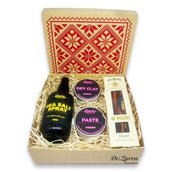 Набор для укладки волос DUCKY Ornament (Clay, Paste, Spray, Comb)