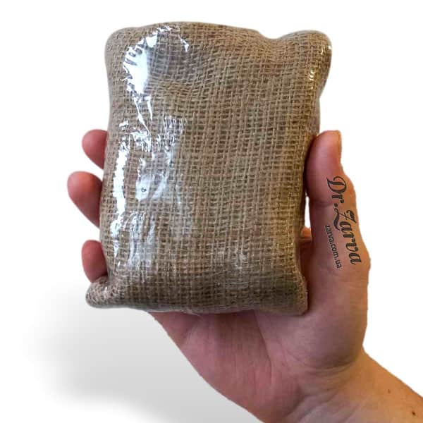 Мочалка джутовая с мыльной стружкой ENJOY ECO Дегтярная 150 г