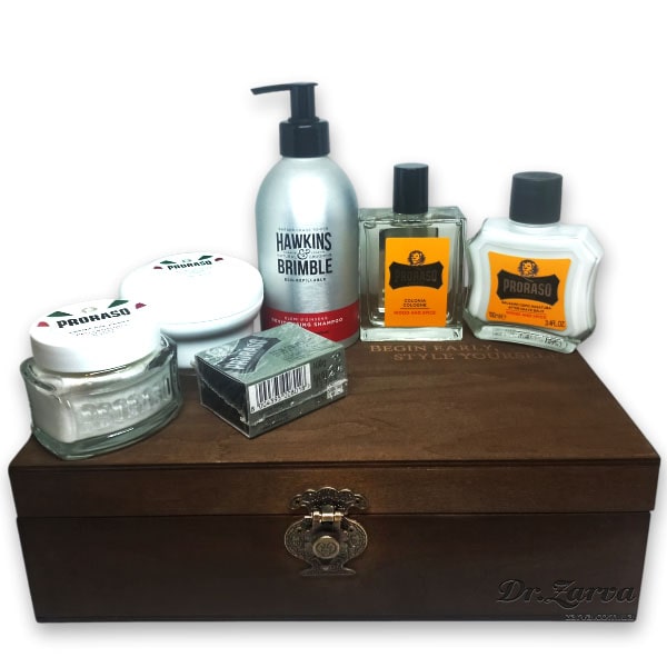 Набор для бритья HAWKINS & BRIMBLE with PRORASO Wood & Spice Signature Set