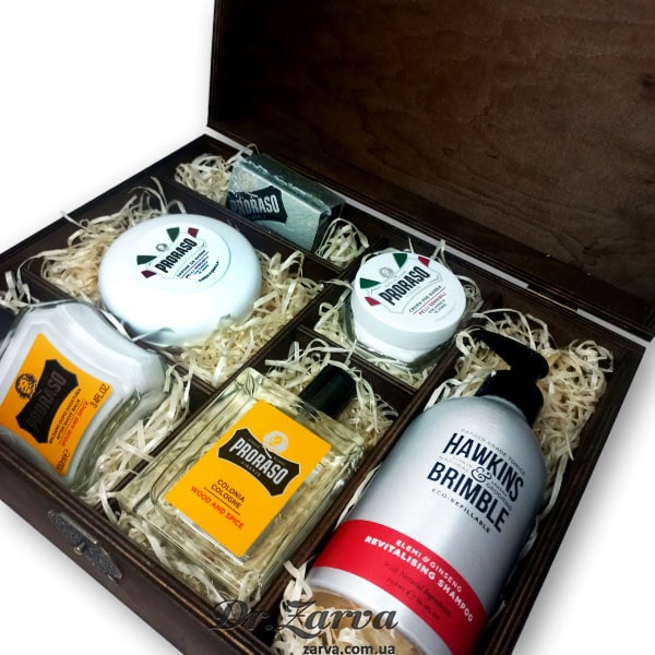 Набор для бритья HAWKINS & BRIMBLE with PRORASO Wood & Spice Signature Set