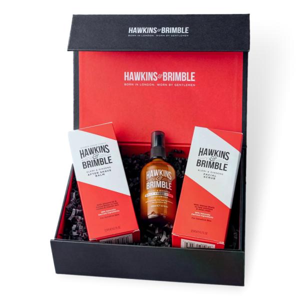 Набор по уходу за кожей лица HAWKINS & BRIMBLE Face Care Gift Set (Scrub, Wash & Cream)