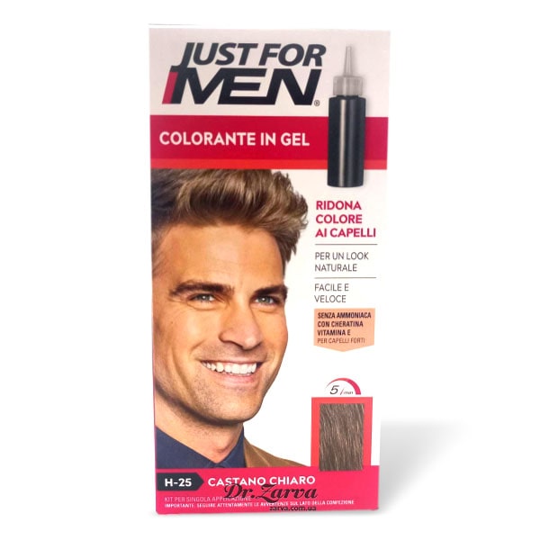 Мужская краска для волос JUST FOR MEN Light Brown H-25 (светло-каштановый)