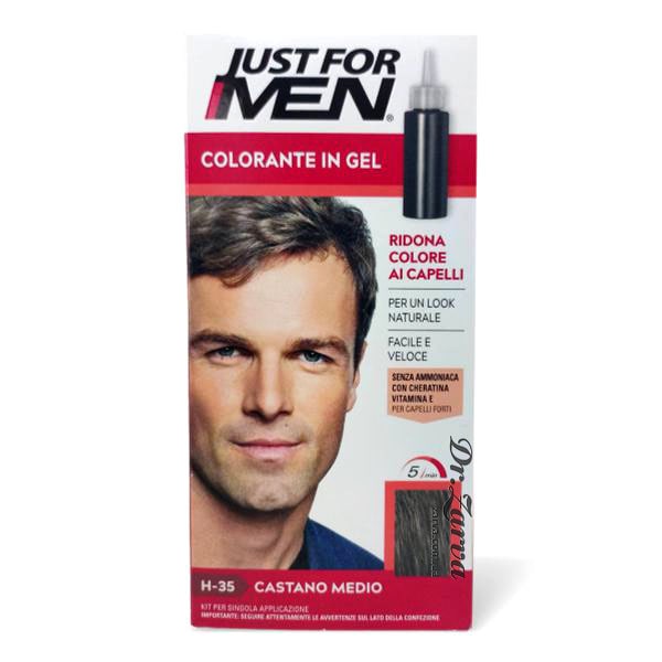 Мужская краска для волос JUST FOR MEN H-35 (средне-каштановый)