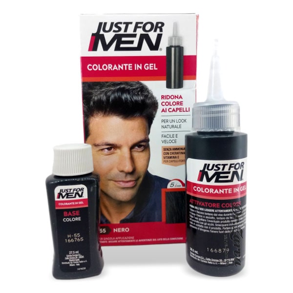 Мужская краска для волос JUST FOR MEN H-55 без амиака (черный цвет) 