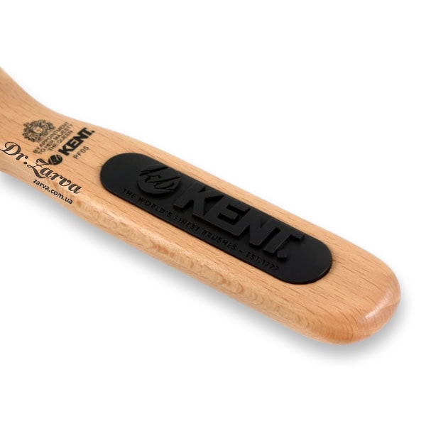 Щетка для бороды и волос KENT PF05 узкая овальная для прямых коротких и средних волос (Standart)