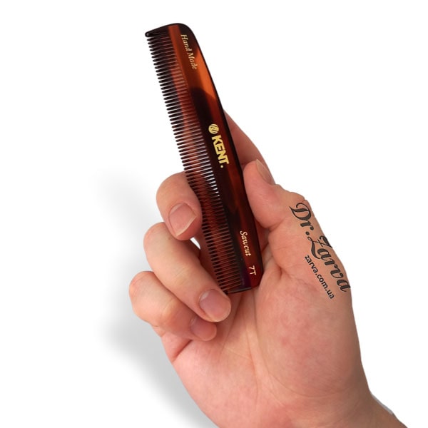 Расческа KENT A 7T для тонких волос карманная (136 мм)