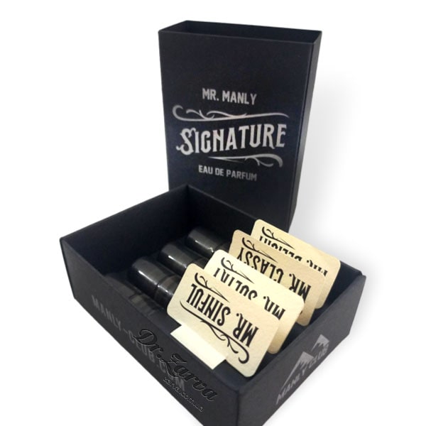 Набор тестеров ароматов твердых одеколонов MANLY Discovery Box 5мл*4шт