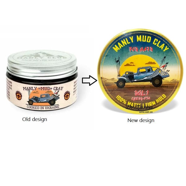 Глина для укладки волос MANLY Mud Clay Vol.1 120 мл