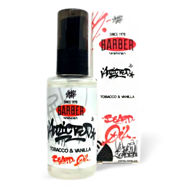 Масло для бороды MARMARA BARBER Tobacco & Vanilla Beard Oil 50 мл