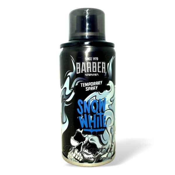 Окрашивающий спрей для волос MARMARA BARBER Temporary Hair Color Snow White белый 90 г