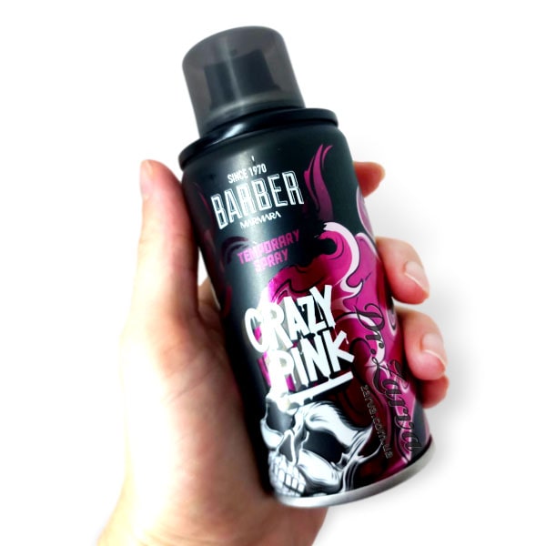 Окрашивающий спрей для волос MARMARA BARBER Temporary Hair Color Crazy Pink розовый 90 г