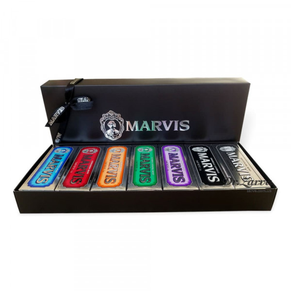 Набор зубных паст MARVIS 7 видов Classic 7 Flavours Box 25 мл х 7 в подарочной коробке