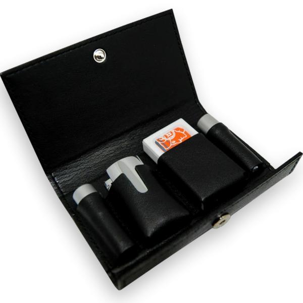 Безопасная бритва Merkur DE Razor Set 46C в кожаном чехле (дорожная)