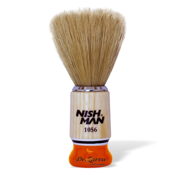 Помазок для бритья NISHMAN 1056 оранжевый Большой (кабан)