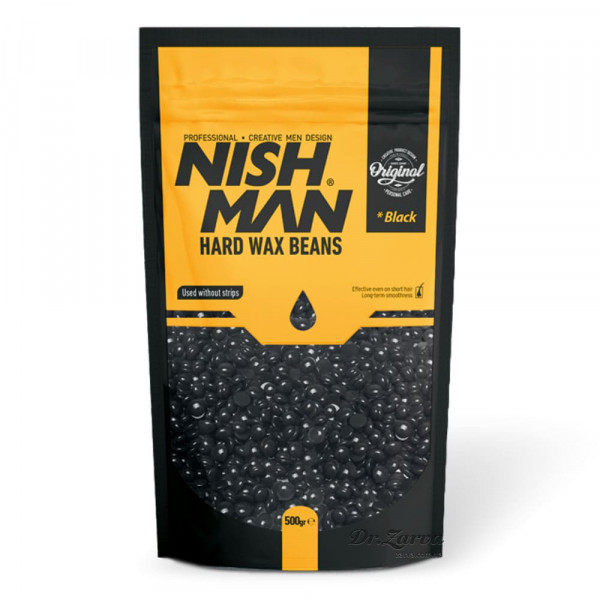 Воск для депиляции в гранулах NISHMAN Professional Hard Wax Beans (черный) 500 г