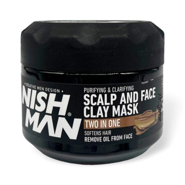 Маска для лица и кожи головы из глины NISHMAN Scalp and Face Clay Mask 450 мл