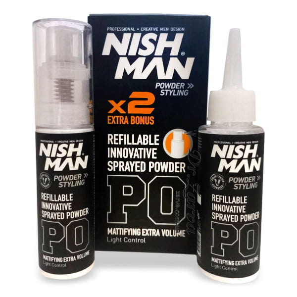 Пудра для объема и укладки волос NISHMAN Light Control Refillable Sprayed Powder 20+20 г