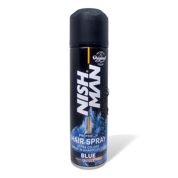 Окрашивающий спрей для волос NISHMAN Blue синий 150 мл