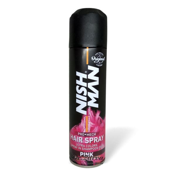 Окрашивающий спрей для волос NISHMAN Pink розовый 150 мл