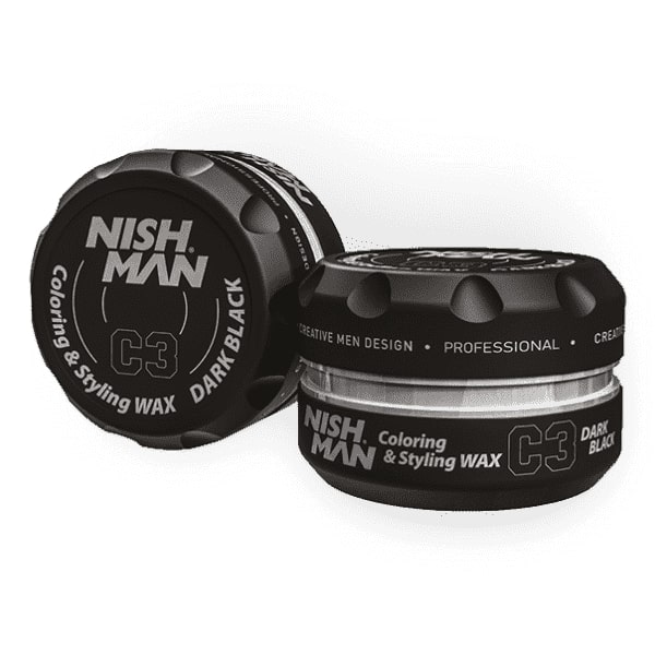 Окрашивающий воск для волос Черный NISHMAN Colouring Wax C3 Dark Black 100 мл