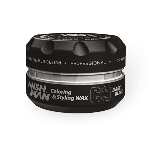 Окрашивающий воск для волос Черный NISHMAN Colouring Wax C3 Dark Black 100 мл