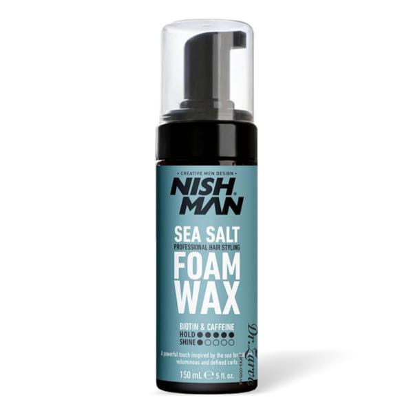 Пена для укладки волос с морской солью NISHMAN Sea Salt Foam Wax (для кучерявых и волнистых волос) 150 мл