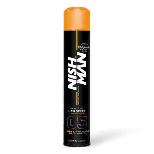Лак для фиксации волос NISHMAN Ultra Strong №05 (очень сильная фиксация) 400 мл