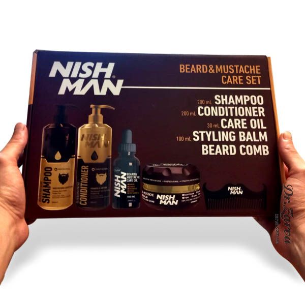 Набор по уходу за бородой NISHMAN Beard and Mustache Care Set