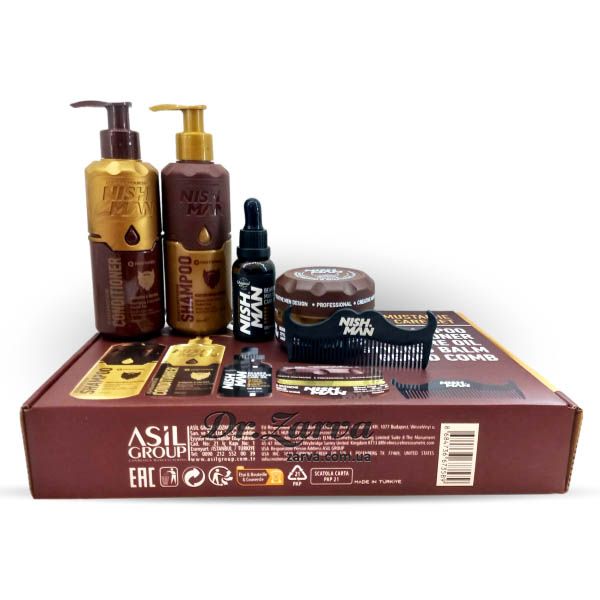 Набор по уходу за бородой NISHMAN Beard and Mustache Care Set