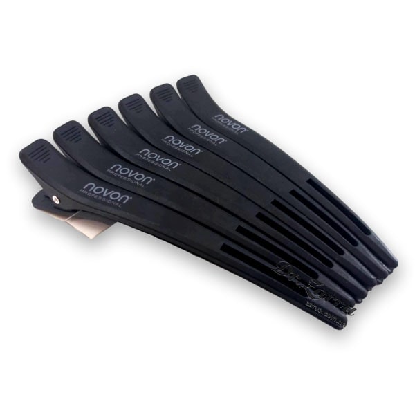 Зажимы для волос NOVON Hair Сlips 12 см (6 шт)