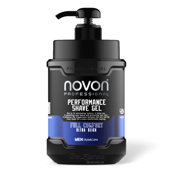Гель для бритья NOVON Performance Shave Gel прозрачный с дозатором 1000 мл
