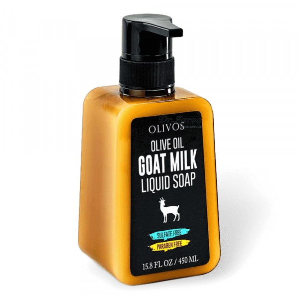 Натуральное оливковое жидкое мыло Olivos GOAT MILK с козьим молоком 450 мл