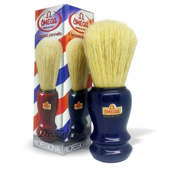 Помазок для бритья OMEGA 10108 Кабан (синий)