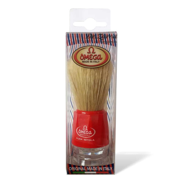 Помазок для бритья OMEGA 10018 Кабан (красный)
