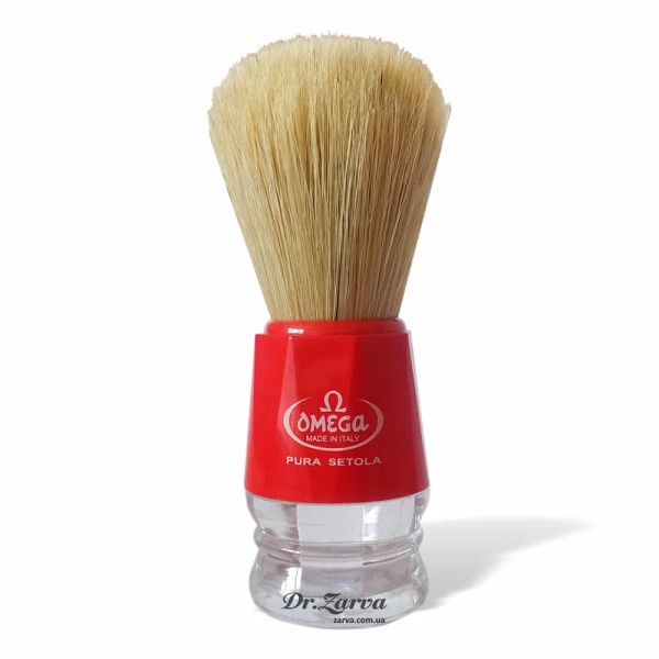 Помазок для бритья OMEGA 10018 Кабан (красный)