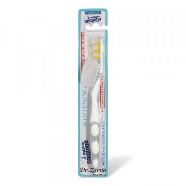 Зубная щетка Pasta del Capitano Toothbrush WHITENING with Polishing Rubber (серая)