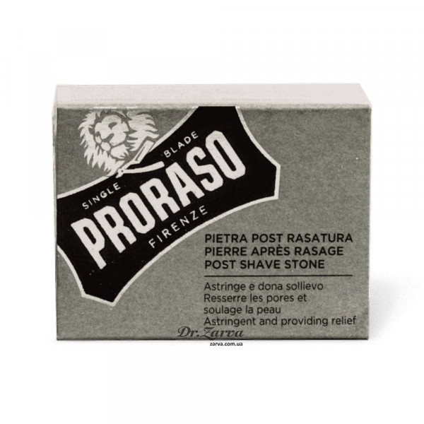 Квасец PRORASO натуральный камень от порезов (алунит) Alum Stone 100 г