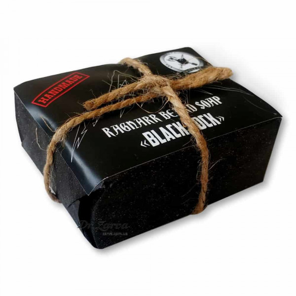 Угольное мыло для лица и бороды RAGNARR Beard Soap Blackrock 100 г