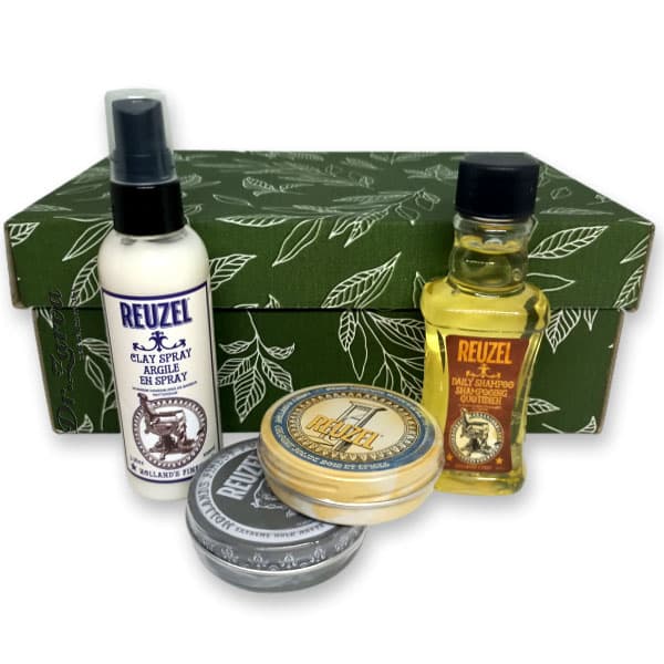 Набор для укладки волос REUZEL Extreme Try Me Kit - (Shampoo, Clay Spray, Matte Pomade)