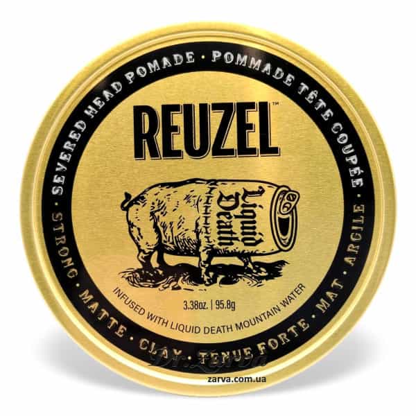 Глина для укладки волос REUZEL Clay Pomade Liquid Death Severed Head Pomade 95 г